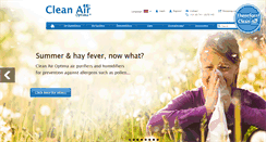 Desktop Screenshot of cleanairoptima.com