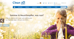 Desktop Screenshot of cleanairoptima.ch